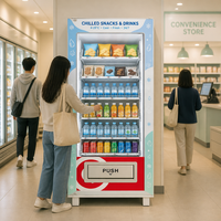 Máquina Expendedora Refrigerada con 36 Selecciones de Bebidas Frías y Aperitivos, con Pago con Tarjeta de Crédito MDB DEX