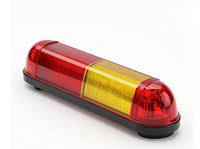 Feux de signalisation LED étanches 12V-24V ronds en vrac, clignotants ambre pour chariots élévateurs, tracteurs, bus, véhicules industriels et équipements de jeu