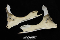 Kit de Carrocería para Guardabarros Delantero de +35 mm Estilo Versión Wide Body VS en Fibra de Vidrio FRP para Mitsubishi Lancer Evolution X de 2008 a 2017 para EVO X