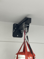 Support mural réglable en acier pour sac de frappe lourd, mobile et autoportant, avec poulie pour entraînement MMA et boxe