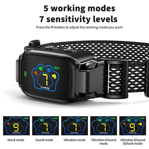 Collier de dressage pour chien avec écran couleur, 5 modes, étanche, choc électrique pour animaux de compagnie - Product Image 5