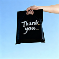 Sacs de vente au détail en plastique découpés à la forme, roses, robustes, réutilisables, en PE, avec poignée longue, impression sérigraphique personnalisée