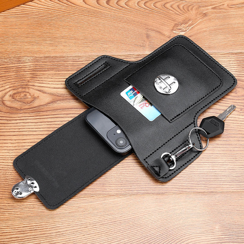Black standard mobile phone bag