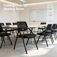 Chaise de formation pliante au design moderne avec tablette d'écriture, chaise de formation ergonomique pour bureau