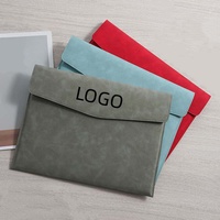 Carpeta de Cuero para Documentos A4, Bolsa de Archivo Portátil y Maletín con Portadocumentos para Oficina y Uso Profesional