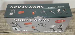 600cc 1.5mm buse spirale tuyau haute pression pneu <span class=keywords><strong>gonfleur</strong></span> poussière nettoyage <span class=keywords><strong>peinture</strong></span> pistolet ensemble 5 pièces compresseur d'air outils Kit OEM - Product Image 2