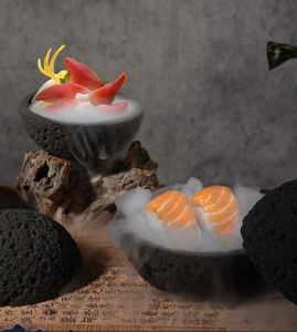 예술적인 행성 그릇 화산석 스타일 그릇 및 접시 돌 스타일 분자 요리 구형 달 그릇 호텔용 - Product Image 2