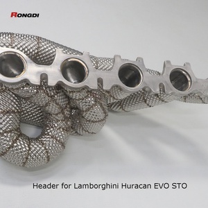 RD Performance Racing Exhaust Auto Downpipe Heat Shield Acier Inoxydable 304 1.5mm Fixation Directe par Vis pour Huracan EVO/STO - Product Image 6