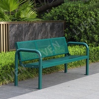 Banc de basket extérieur entièrement en métal sièges de parc banc de stade chaise avec accoudoir pour le public
