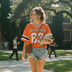 ODM Wholesale Custom American Football Jersey Custom Cropped Streetwear Y2k Crop Tops VNeck Soccer Jersey Retro Women Daily Wear - Product Image 1