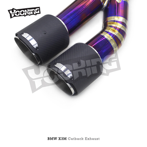 Sistema de escape de rendimiento de coche AYTO para BMW X3M/X4M F97/F98 3,0 T 2019-2023 silenciador Valvetronic de tubo medio único de titanio - Product Image 6