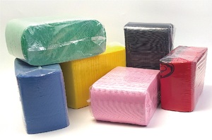 Bavoirs dentaires jetables 2 plis, serviettes médicales imperméables colorées, tampons d'hygiène buccale pour usage manuel en clinique - Product Image 6