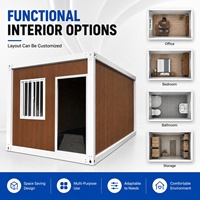 Maisons modulaires en acier préfabriquées modernes à assemblage rapide sur mesure de 20 pieds et 40 pieds pour bureau, salon et usage extérieur