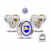 Bague de Vainqueur de Ligue Personnalisée 2026 – Logo et Texte Gravés sur Mesure – Bijou Commémoratif en Alliage pour Trophée et Récompense