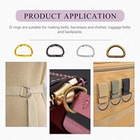 Boucles en Alliage Personnalisées par le Fabricant 10-38MM Fermoirs Anneaux en D Accessoires pour Sacs à Main Sangles de Sac Anneau en D Métal pour Collier de Chien Quincaillerie