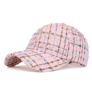 Nouvelle Arrivée 2025 – Casquette de Baseball Unisexe en Tweed à Carreaux Tendance pour Femme – Chapeau Décontracté et Sportif pour l'Automne et l'Hiver - Product Image 5