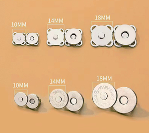 Bán buôn túi xách Phụ Kiện 14mm bạc thời trang túi nam châm nút - Product Image 5