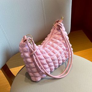 Bolso de diseñador de algodón suave y caramelo para mujer, bolso de hombro suave, bolso de mano grande ligero de alta calidad, bolso para axila R2251 - Product Image 1