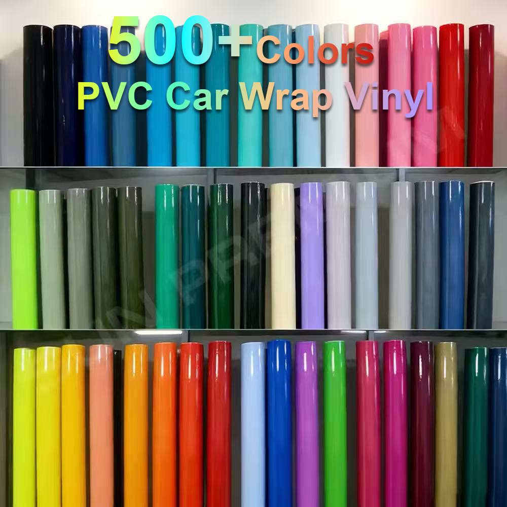 Vinyle de covering automobile en PVC, plus de 500 couleurs