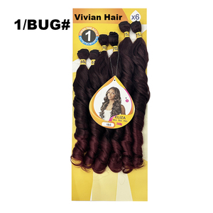 Mèches de cheveux bouclés 6X de 18-22 pouces, qualité supérieure, sans nœuds, fibres douces, boucles françaises, tissage de cheveux ondulés lâches, inégalées - Product Image 4