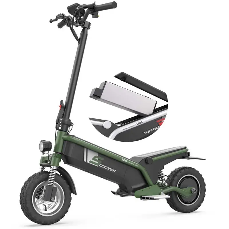 F1-18650 Battery Gas Tiye LCD Screen Offroad 45キロ/h Folding Electric Scooter 500W With Seat