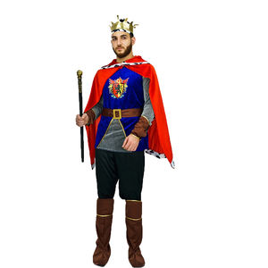 <span class=keywords><strong>Costume</strong></span> d'Halloween, fête costumée, déguisement d'Halloween, cosplay médiéval, costumes de roi et de prince - Product Image 1