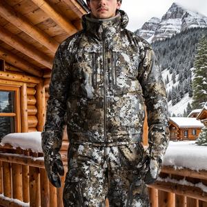狩猎印花三层织物焚烧炉陨石夹克丛林户外狩猎男士钓鱼狩猎服装 - Product Image 1