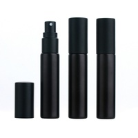 Bouteilles d'atomiseur de parfum en verre transparent de 5ml 10ml contenant cosmétique rechargeable vide avec bouchon à vis joint adapté aux voyages
