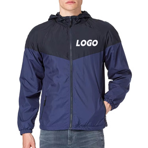 Haute qualité sport course Polyester hommes entraîneurs vestes mode décontracté léger coupe-vent piste à capuche veste pour hommes - Product Image 1