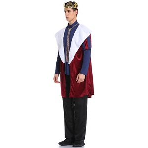 Costume de Roi et de Reine pour Enfants, Taille M-XL, pour Spectacles de Conte de Fées, Fêtes, Cosplay, Halloween, Noël - Product Image 3