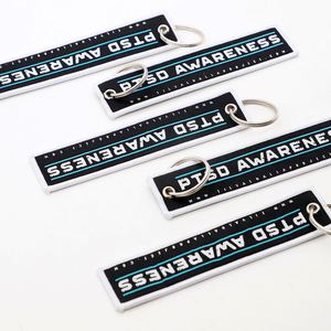 Porte-clés personnalisé en tissu pour le soutien de la santé mentale, idéal pour les soins aux anciens combattants et les cadeaux pour les organisations caritatives - Product Image 4