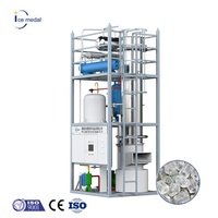 Icemedal 30 tonnes Tube Machine à glace Machine à glace cylindrique pour la restauration ou le refroidissement du béton Maquina De Hielo Industrial