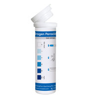 Kits de test d'eau H2O2 à lecture visuelle, opération simple, 0-100 mg/L, bandelettes de test d'eau H2O2 pour la détection des désinfectants dans l'eau, 50 bandelettes