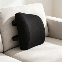 Coussin de soutien lombaire ergonomique en mousse à mémoire de forme, soulage la fatigue du bas du dos, adapté aux chaises de bureau, soutien tout au long de la journée