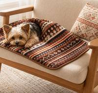 Couverture en flanelle chaude et douce pour animaux de compagnie (chats et chiens) - Vente en gros fabricant