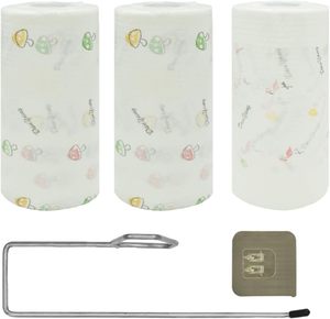 Rollos de Papel de Cocina Desechables Ecológicos de 1 Capa y 120g, Súper Absorbentes de Agua y Aceite, de Pulpa de Madera + PP, Última Tendencia en Ventas - Product Image 1