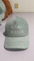 Casquette de baseball en velours côtelé à 5 panneaux, motif léopard 100 % personnalisable, broderie logo, style papa, chapeau de sport