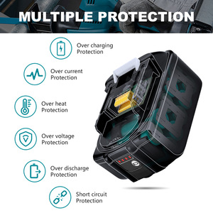 Compatible avec la batterie lithium-ion Mak 18V BL1860B – utilisée dans les perceuses, les meuleuses d'angle et les clés à chocs ; fabrication - Product Image 2