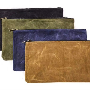Échantillon gratuit de sacs à outils décontractés en toile cirée avec fermeture éclair, lot de 4 - Product Image 1