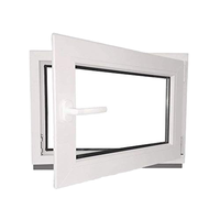 Fenêtre à battant simple à double suspension en PVC avec fonction insonorisante, double vitrage trempé, garantie de 3 ans