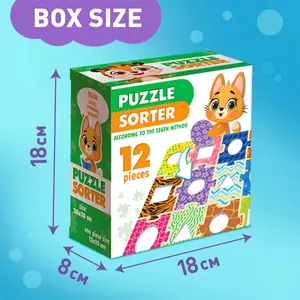 Penjualan terlaris Item anak-anak awal edukasi Sorter Puzzle metode Segen pelatihan memori Puzzle