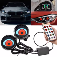 Kit de rétrofit de phares de voiture avec feux LED dynamiques « Devil Eyes » à lentille et télécommande