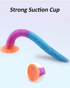 Glow-in-the-Dark Luminous Silicone Creature Cock Anal Plug Tentáculo 46cm Super Long Snake Animal Dildo Fantasy Monster Butt Plug - Product Image 3