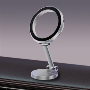 Hot Seller Aviation Aluminum Alloy Material Foldable Magnetic in Car Phone Holder <strong>360</strong> <strong>Degree</strong> <strong>Rotation</strong> Car Hold <strong>Stand</strong> for Phone - Product Image 6