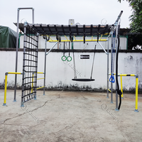 Assemblage rapide équipement de GYM amovible escalade physique arrière-cour défi Ninja guerrier obstacle barres de singe
