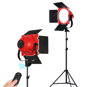 80W Led Video Light Bi-Kleur Redhead Licht Film Studio Fotografische Verlichting Live Streaming Video Vulling Lamp