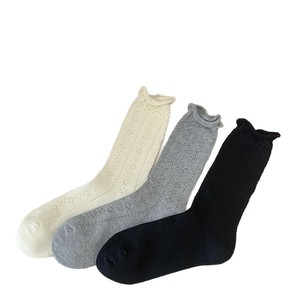Chaussettes mi-mollet en coton de style japonais pour femmes, en maille respirante, longues manches pour le printemps <span class=keywords><strong>et</strong></span> l'été - Product Image 5