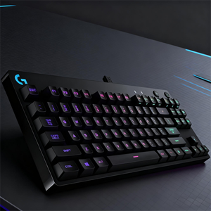 Pour <span class=keywords><strong>clavier</strong></span> de jeu mécanique <span class=keywords><strong>Logitech</strong></span> <span class=keywords><strong>G</strong></span> <span class=keywords><strong>Pro</strong></span> Ultra Portable 87 touches avec conception sans clé 16.8 millions de couleurs câble USB GX BLEU - Product Image 4