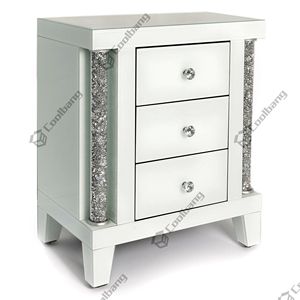 مرآة فرنسية لغرفة المعيشة, مرآة بجوار السرير مع 3 أدراج - Product Image 5