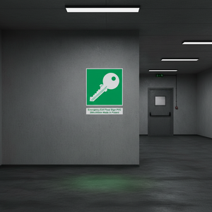 Segnale di Uscita di Emergenza in PVC 200x200mm Prodotto in Polonia - Product Image 3